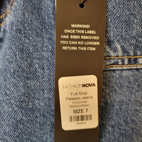Palazzo High Rise/Waist Jeans NWT Sz 7 - Picture 8 of 12